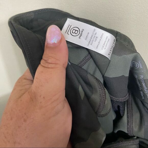 Athleta Sz XS Camo Contender 7/8 Tight Leggings Green 405480-02 Women - Picture 4 of 5